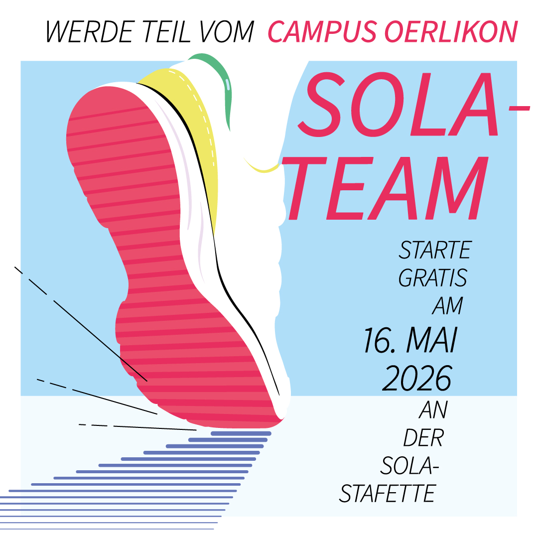 Run the SOLA in a Campus Oerlikon team Banner