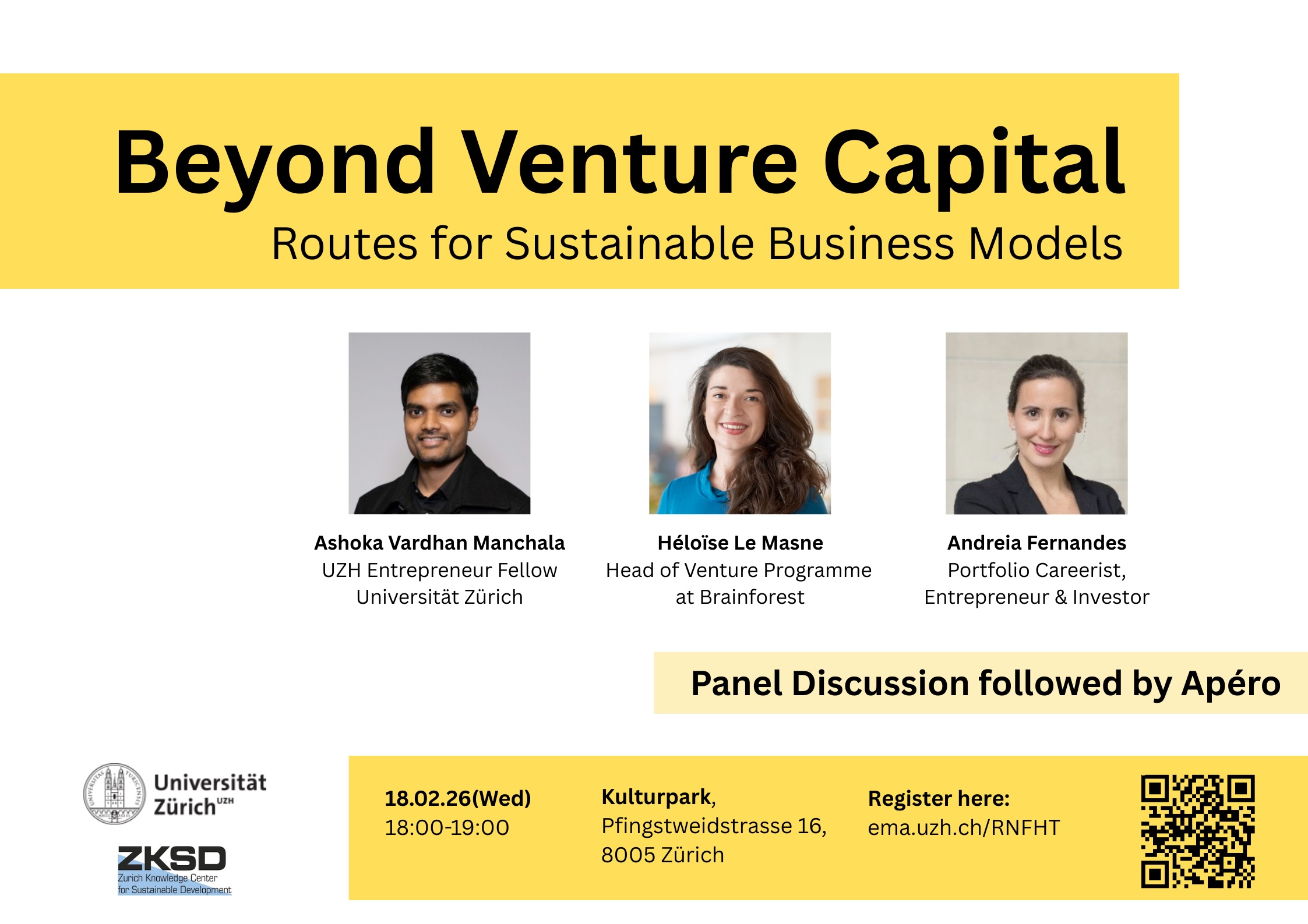 Beyond Venture Capital: Routes for Sustainable Business Models Banner