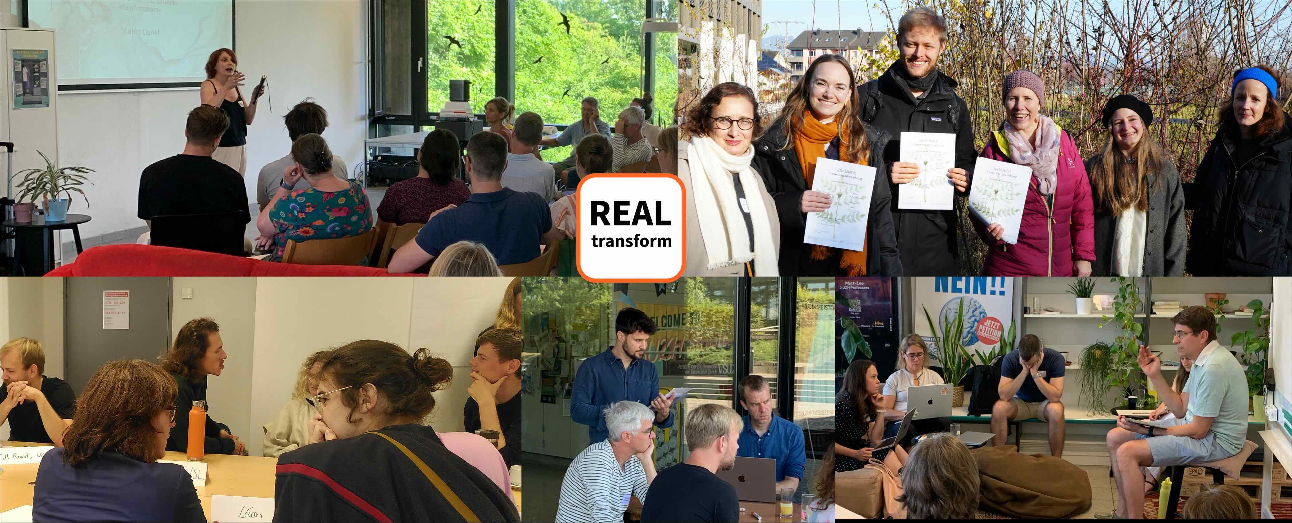 RealTransform Community of Practice: Realexperiment UZH Banner